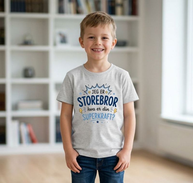 Basic T Junior - Storebror superkraft