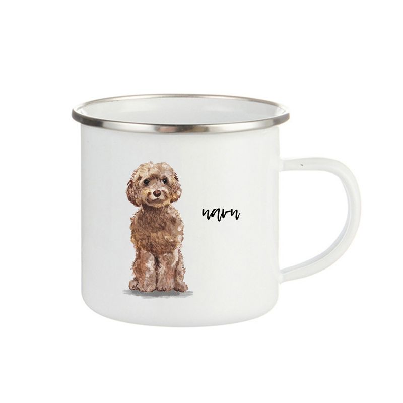 kopp Cockapoo brun mørk