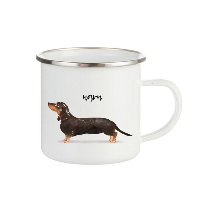 Hovedbilde kopp Dachshund svart