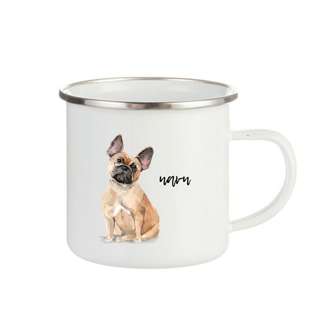 Hovedbilde kopp Fransk bulldog brun