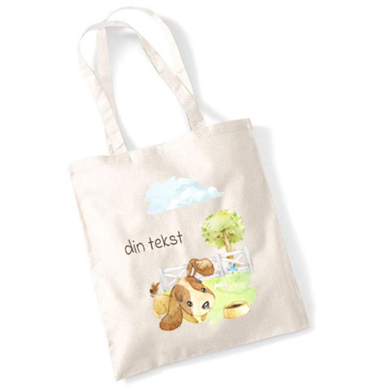 Totebag Lys hund