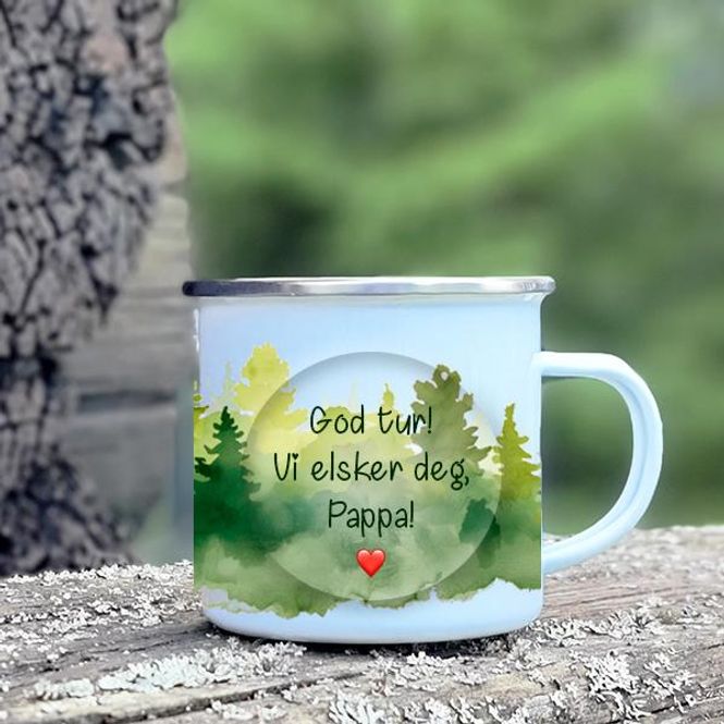 Hovedbilde Emaljekopp Grønn Skog