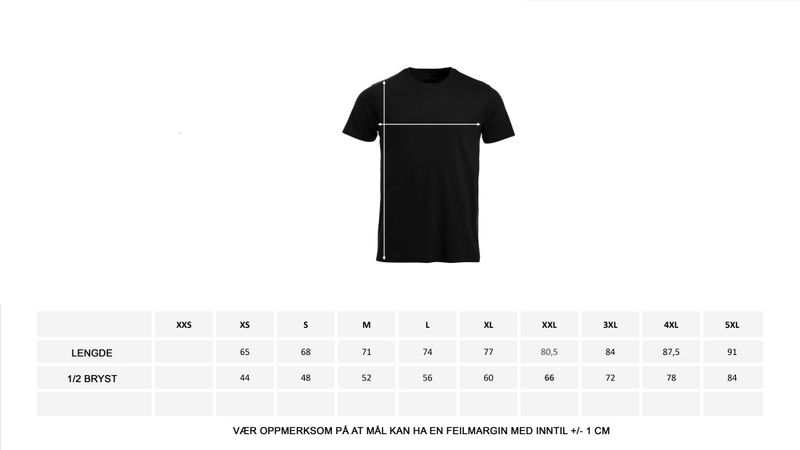 T-shirt ...siden 'årstall'