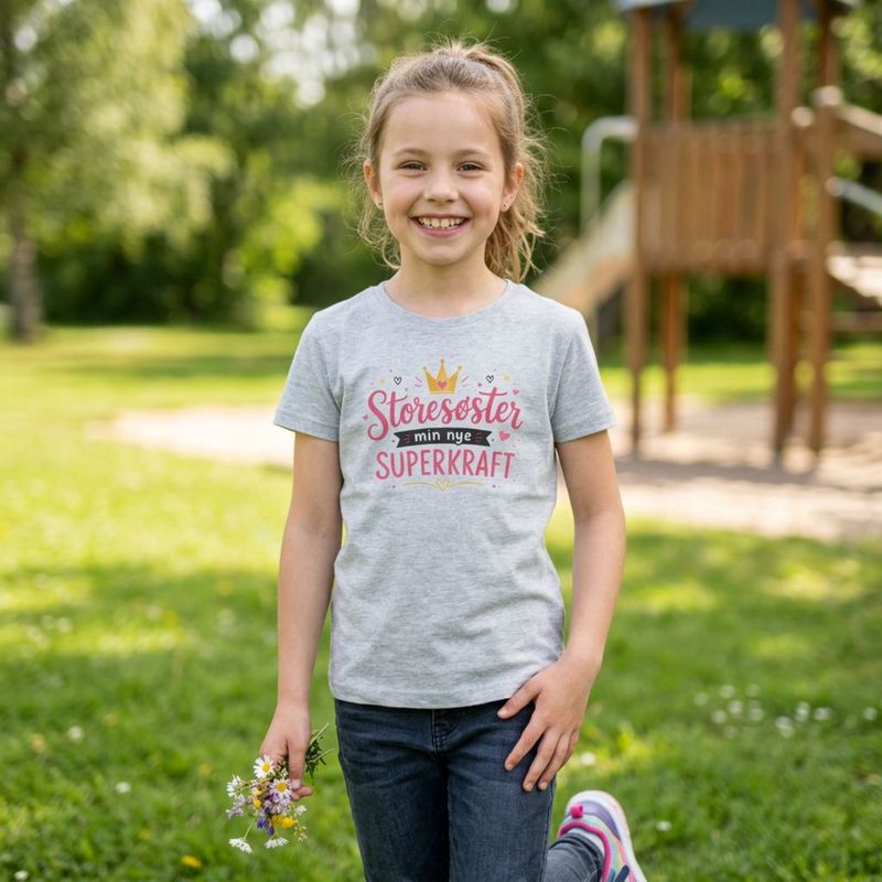 Basic T Junior - Storesøster superkraft