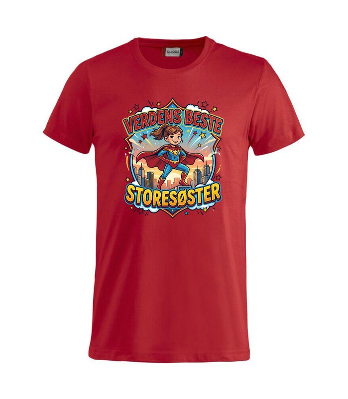 Basic T Junior - Verdens beste storesøster - Super